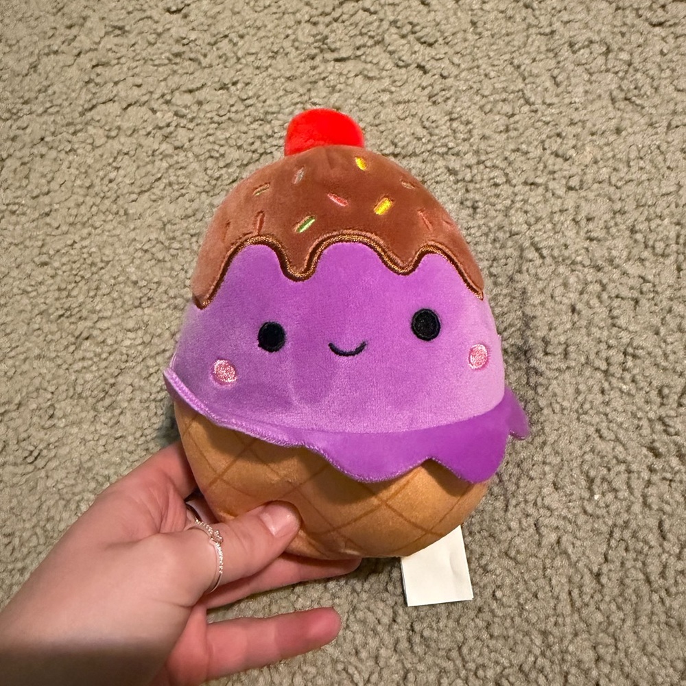 Purple ice cream Squishmallow